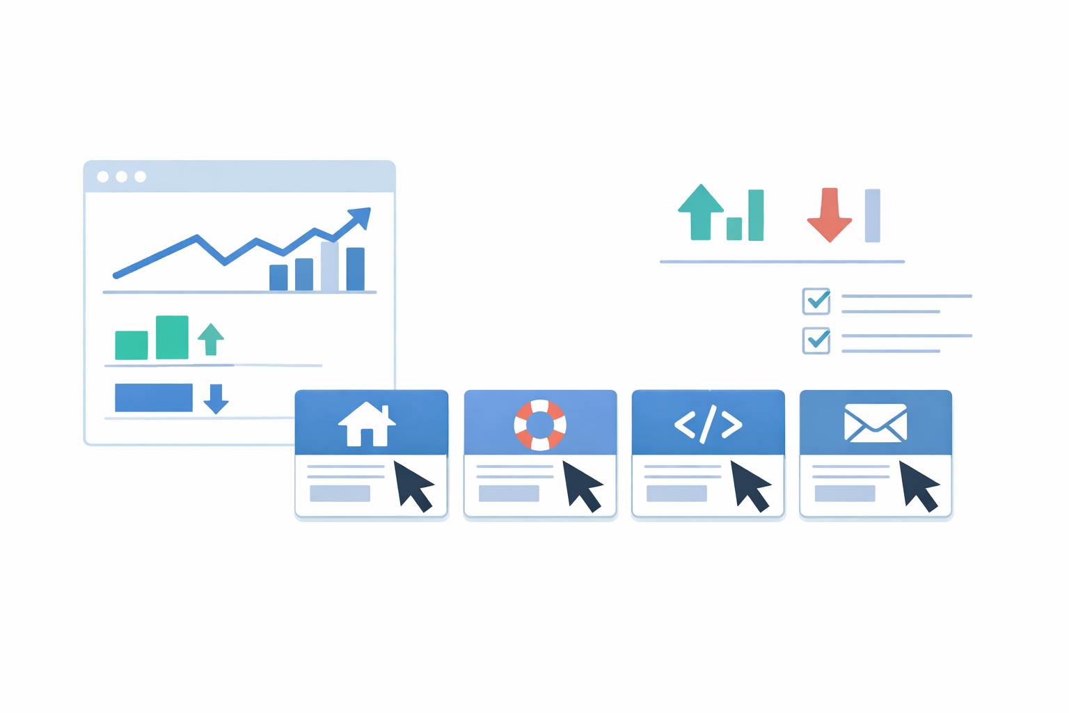 Search Console review of homepage, help, API, and contact page CTR fixes
